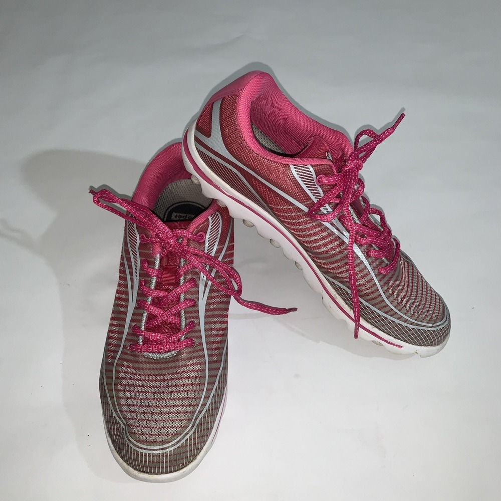 Propet W5100 Shoes Womens Size 8.5 Pink Gray Mesh Running Walking Sneakers